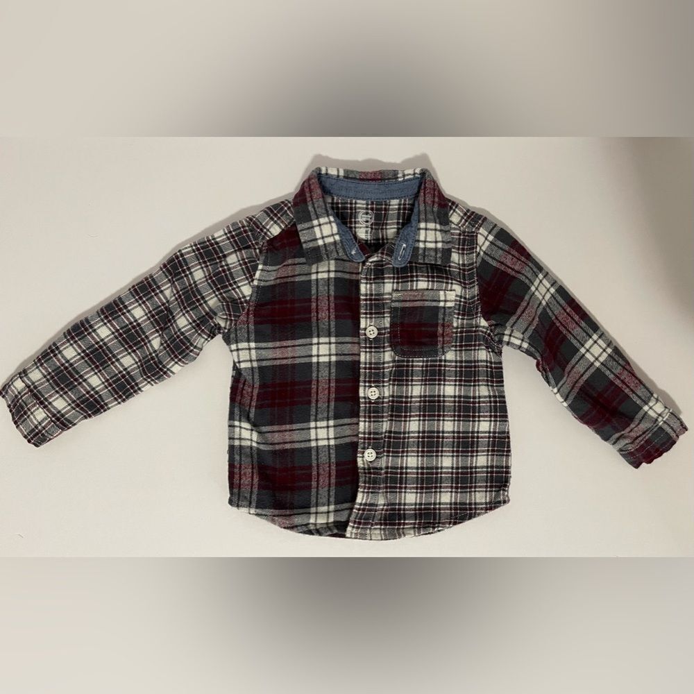 Boy’s Wonder Nation Plaid Button Down.